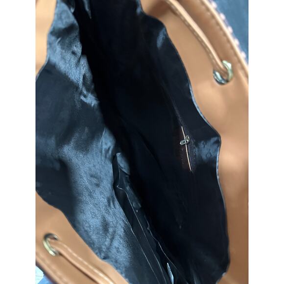 The Classic Business Book bag w/ snap pockets, drawstring, shoulder satin strap - Picture 5 of 5